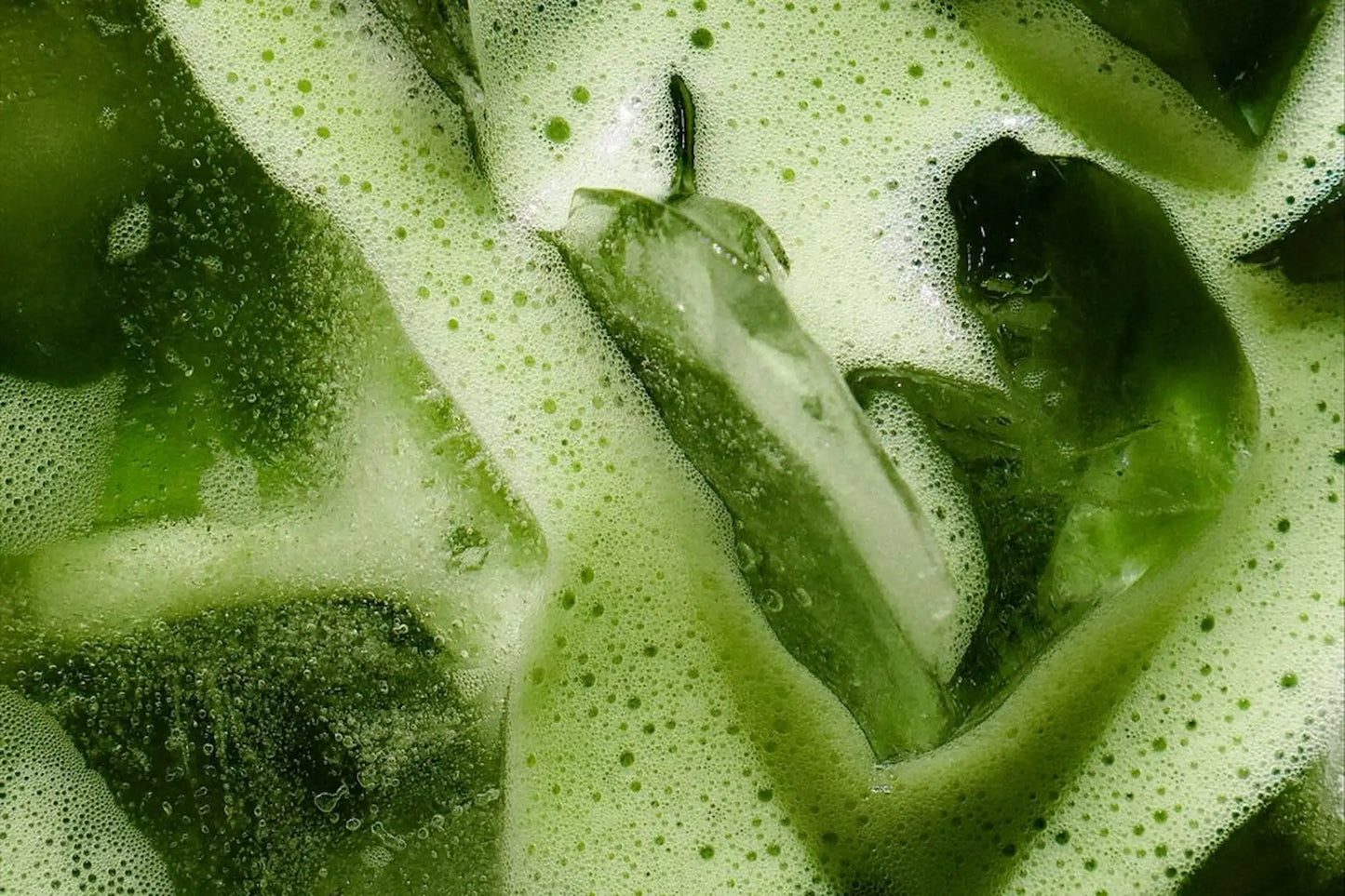 Ceremonial matcha latte with ice — Matcha